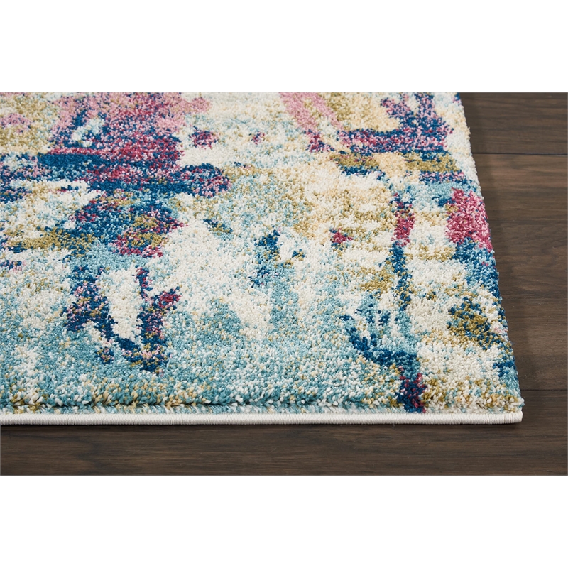 Nourison Fusion 4' x 6' Cream/Multicolor Painterly Indoor Rug