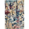 Nourison Fusion 4' x 6' Cream/Multicolor Painterly Indoor Rug