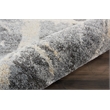 Nourison Fusion 4' x 6' Grey Modern Indoor Rug