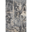 Nourison Fusion 4' x 6' Grey Modern Indoor Rug