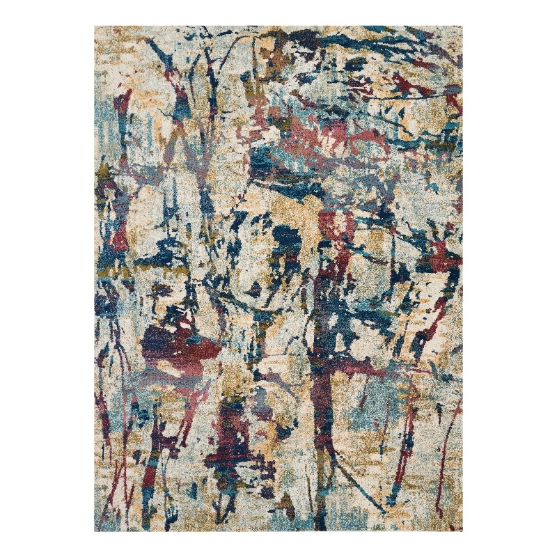 Nourison Fusion 7'10&quot x 10'6&quot Cream/Multicolor Painterly Indoor Rug