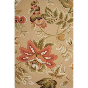 Nourison Fantasy 5' x 7'6&quot Beige Contemporary Indoor Rug