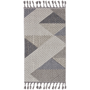 Nourison Elwood 2'2&quot x 4'5&quot Grey/Slate Modern & Contemporary Indoor Rug