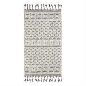 Nourison Elwood 2'2&quot x 4'5&quot Ivory/Slate Modern & Contemporary Indoor Rug