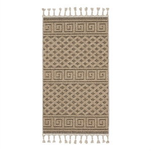 Nourison Elwood 2'2&quot x 4'5&quot Mocha Modern & Contemporary Indoor Rug Polypropylene