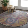Nourison Global Vintage 6' x ROUND Multicolor Bohemian Indoor Rug