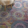 Nourison Global Vintage 6' x ROUND Multicolor Bohemian Indoor Rug