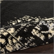 Nourison Grafix 8' Runner Black Fabric Vintage Area Rug (8' Runner)