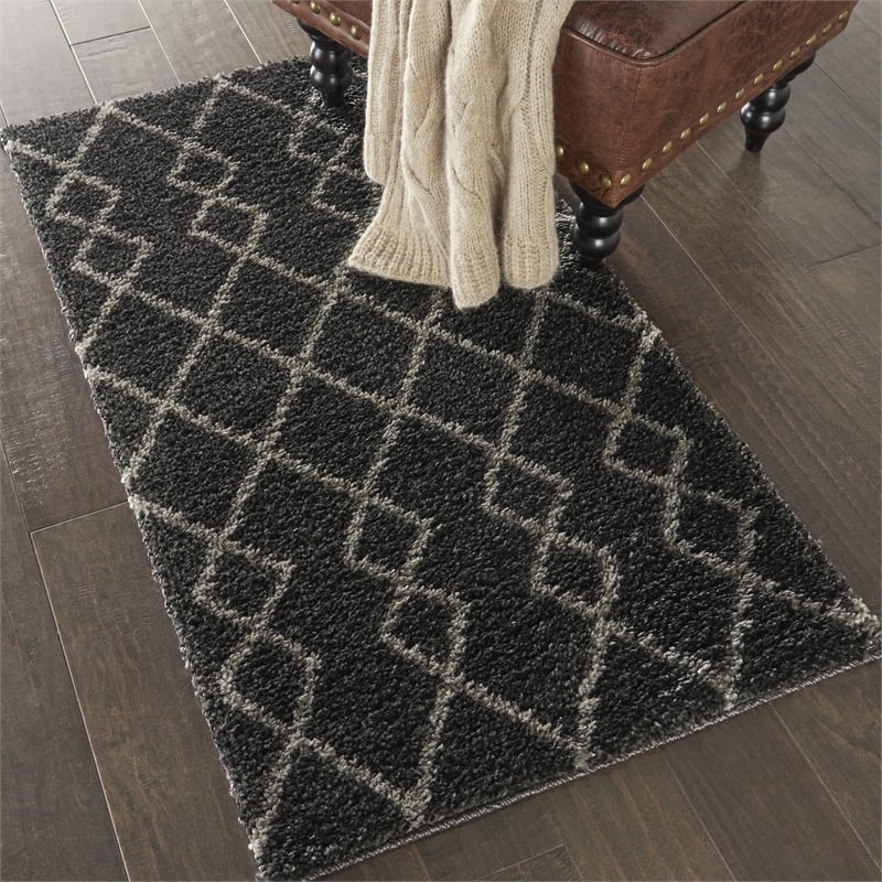 Nourison Geometric Shag 2'2