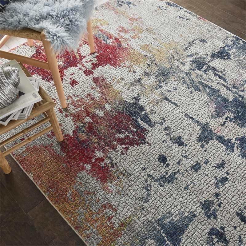 Nourison Global Vintage 4' x 6' Multicolor Modern Indoor Rug