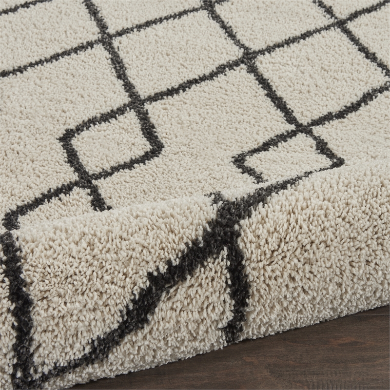 Nourison Geometric Shag 7'10