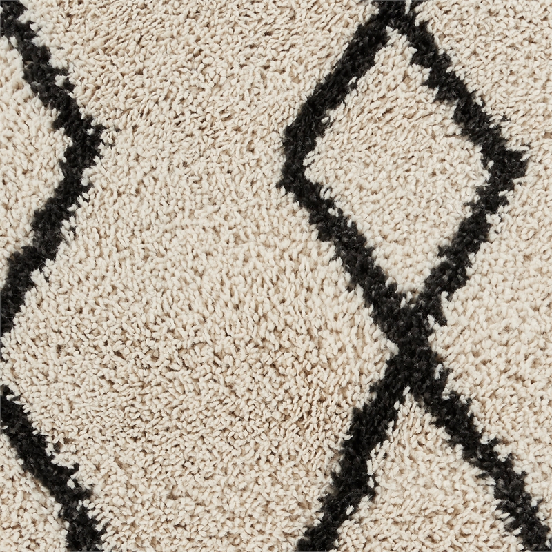 Nourison Geometric Shag 7'10