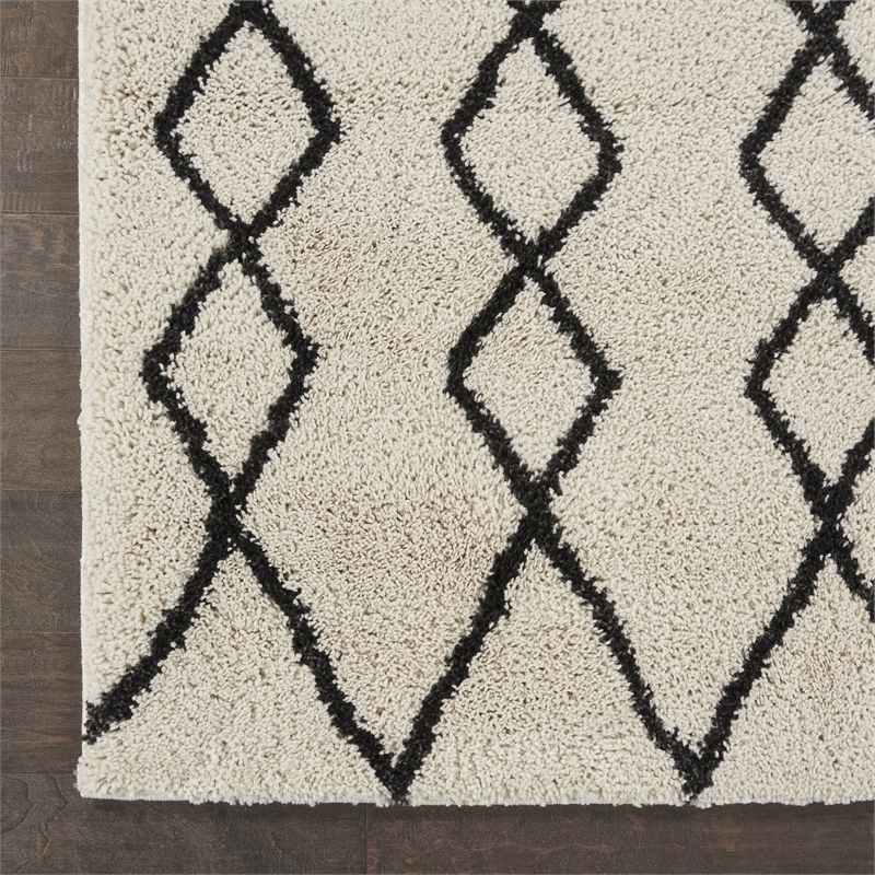 Nourison Geometric Shag 7'10