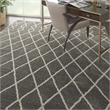 Nourison Geometric Shag 7'10
