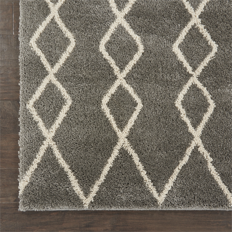 Nourison Geometric Shag 7'10