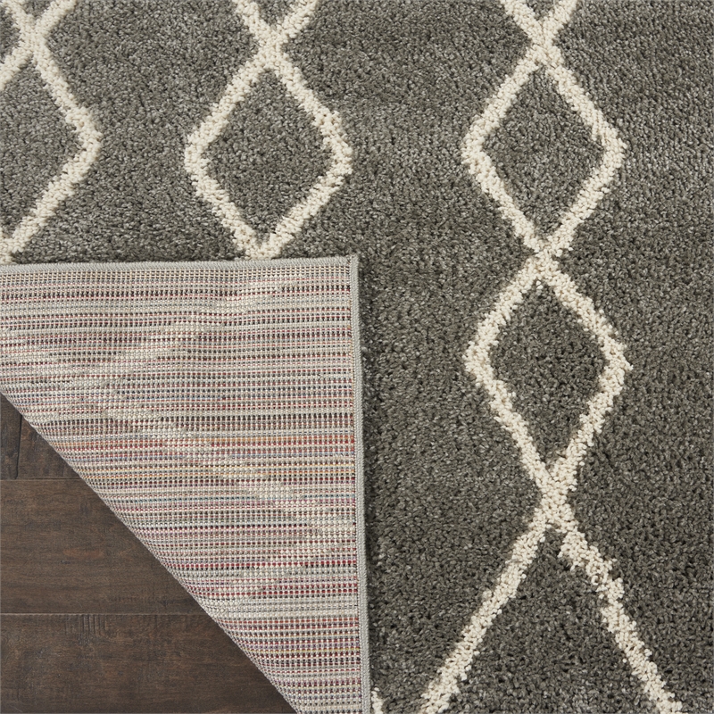 Nourison Geometric Shag 7'10