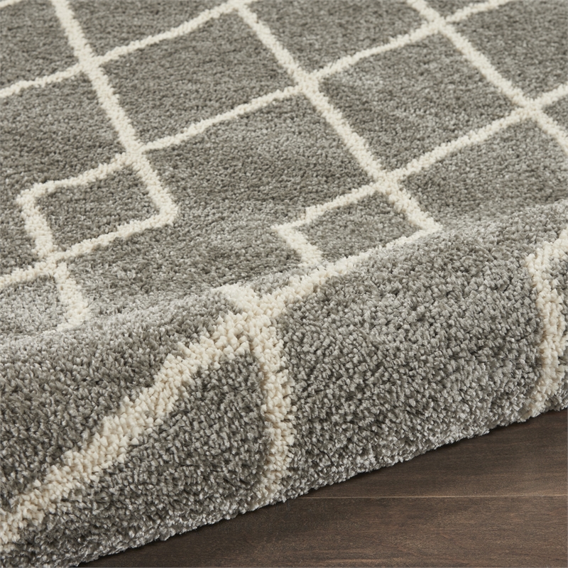 Nourison Geometric Shag 7'10