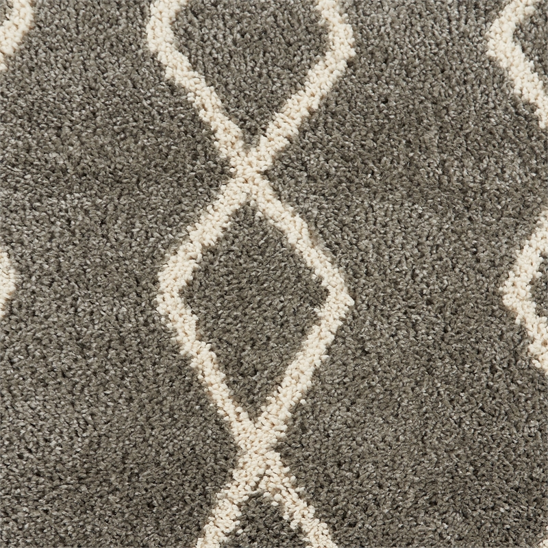 Nourison Geometric Shag 7'10