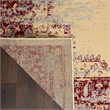 Nourison Grafix 3' x 5' Red and White Fabric Vintage Area Rug (3' x 5')
