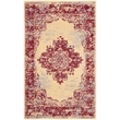 Nourison Grafix 3' x 5' Red and White Fabric Vintage Area Rug (3' x 5')