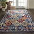 Nourison Grafix 5' x 7' Multicolor Fabric Bohemian Area Rug (5' x 7')