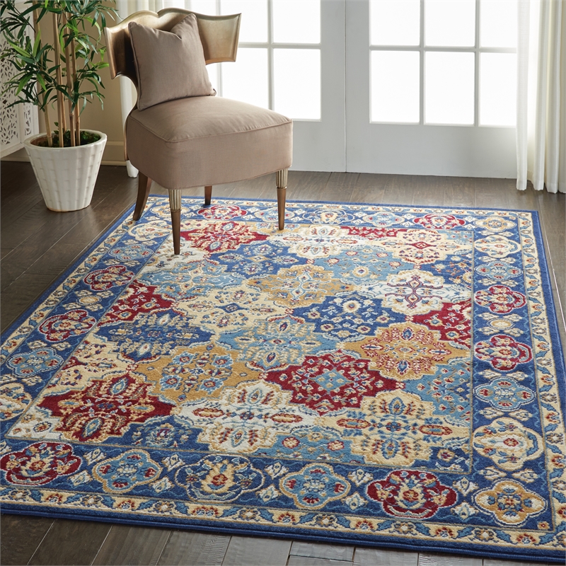 Nourison Grafix 5' x 7' Multicolor Fabric Bohemian Area Rug (5' x 7')