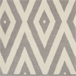 Nourison Grafix 6' x 9' White/Grey Mid-Century Modern Indoor Rug Polypropylene