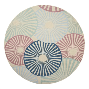 Nourison Grafix 8' x ROUND Ivory/Multi Contemporary Indoor Rug Polypropylene