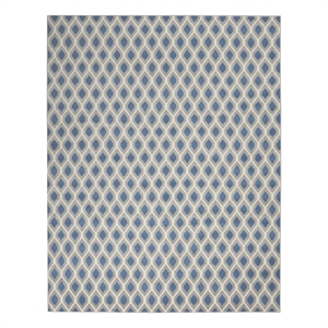 Nourison Grafix 7'10&quot x 9'10&quot Polypropylene Contemporary Indoor Rug in Blue