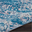 Nourison Grafix 8' x 10' Blue Fabric Vintage Area Rug (8' x 10')