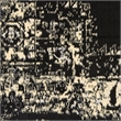 Nourison Grafix 6' x 9' Black and White Fabric Vintage Area Rug (6' x 9')