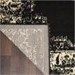 Nourison Grafix 6' x 9' Black and White Fabric Vintage Area Rug (6' x 9')
