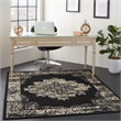 Nourison Grafix 6' x 9' Black and White Fabric Vintage Area Rug (6' x 9')