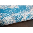 Nourison Grafix 6' x 9' Blue Fabric Vintage Area Rug (6' x 9')