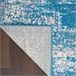 Nourison Grafix 6' x 9' Blue Fabric Vintage Area Rug (6' x 9')