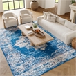 Nourison Grafix 6' x 9' Blue Fabric Vintage Area Rug (6' x 9')