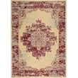 Nourison Grafix 6' x 9' Red and White Fabric Vintage Area Rug (6' x 9')