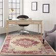 Nourison Grafix 6' x 9' Red and White Fabric Vintage Area Rug (6' x 9')