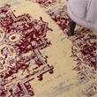 Nourison Grafix 6' x 9' Red and White Fabric Vintage Area Rug (6' x 9')