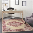 Nourison Grafix 6' x 9' Red and White Fabric Vintage Area Rug (6' x 9')