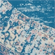 Nourison Grafix 8' x Round Blue Fabric Vintage Area Rug (8' Round)