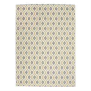Nourison Grafix 5'3&quot x 7'3&quot White Contemporary Indoor Rug Polypropylene