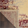 Nourison Grafix 7' x 10' Red and White Fabric Vintage Area Rug (7' x 10')