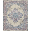 Nourison Grafix 7' x 10' Ivory/Pink Transitional Indoor Rug Polypropylene