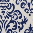 Nourison Grafix 8' x ROUND White/Blue Transitional Indoor Rug Polypropylene