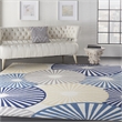 Nourison Grafix 7' x 10' White Contemporary Indoor Rug Polypropylene