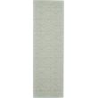 Nourison Jubilant 7' Runner Aqua Fabric Farmhouse Area Rug (7' Runner)