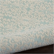 Nourison Jubilant 7' Runner Aqua Fabric Farmhouse Area Rug (7' Runner)