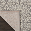 Nourison Jubilant 7' Runner Gray Fabric Farmhouse Area Rug (7' Runner)