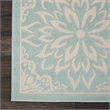 Nourison Jubilant 8' x 10' Aqua Fabric Farmhouse Area Rug (8' x 10')